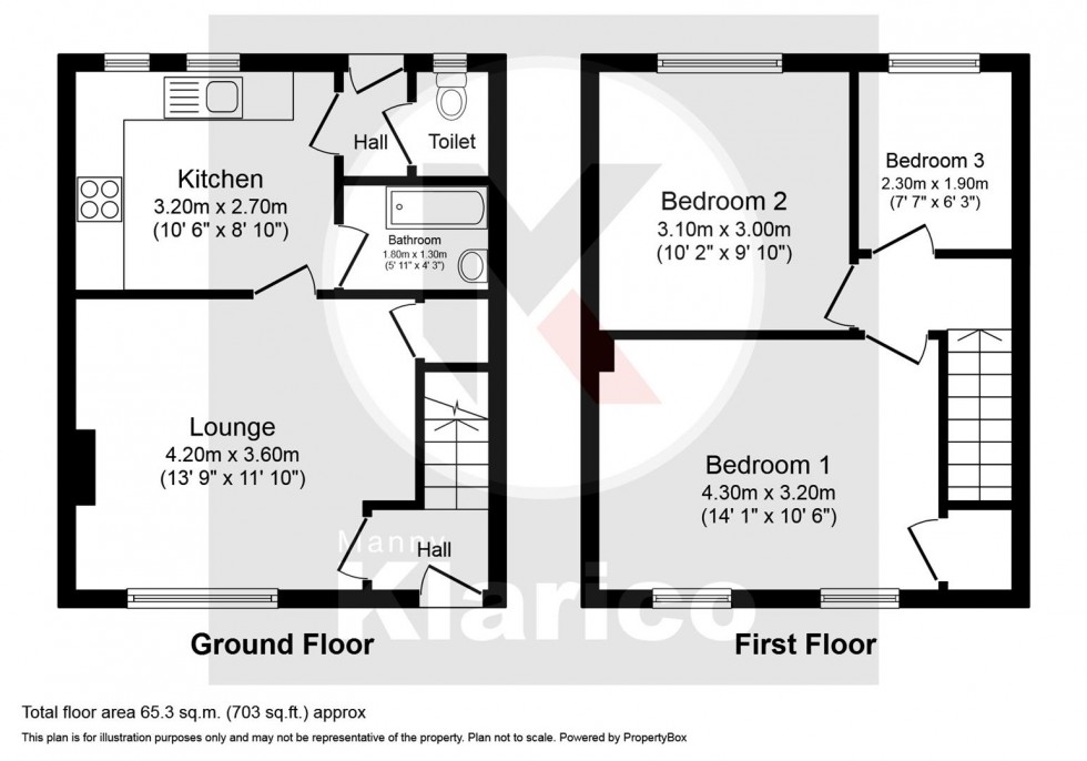 Floorplan for Penshaw Grove, Moseley