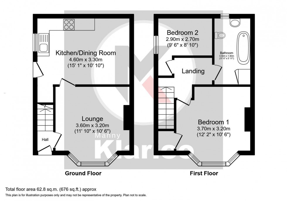 Floorplan for Ingle Side Villas, Birmingham